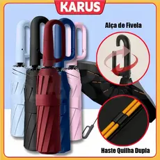 Guarda Chuva Portátil Automático À Prova De Vento Resistente A UV E Protetor Solar Grande Dobrável