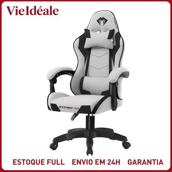 Cadeira Gamer Profissional Ergonômica 150kg - Reclinável com Apoio Lombar