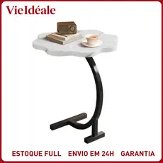 Mesa de Café Moderna Poligonal Único Nível Multiuso para Sala, Quarto e Escritório