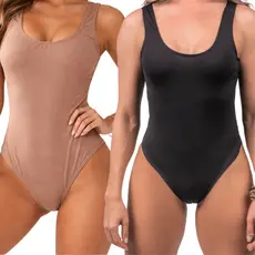Maio de Praia Feminino Tecido Grosso não Marca com Forro Novo