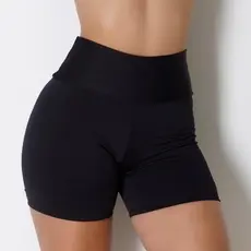 Short Leg Cintura Alta Tecido Suplex Coladinho Confortavel Cores Lisas Academia Treinos Corrida