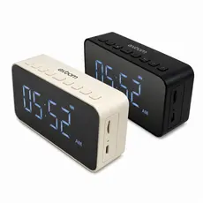 Caixa De Som Relógio Bluetooth Despertador Com Rádio Fm Led Digital