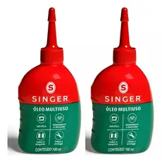 Kit Com 2 Unidades De Óleo Singer 100ml Maquina De Costura