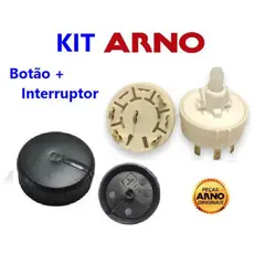 Kit Botão E Interruptor Ventilador Arno 3 Velocidades Original