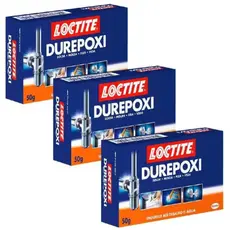 Kit Com 3 Durepoxi Cola Epóxi Massa Adesiva Ultra Forte 50G Molda Fixa e Veda