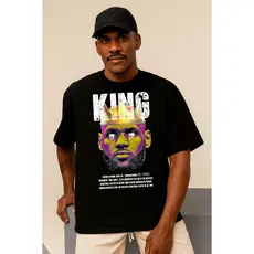 Camiseta Americana Oversized Gringa Verão Solto Larga Estilo Versátil Moda Treino Academia