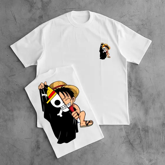 Camiseta Oversized Streetwear Masculina Gola Alta Los Angeles Anime Estampado