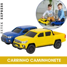 Carrinho Caminhonete Brinquedo Infantil Pickup Criança Fricção Articulada Para Meninos