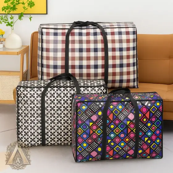 Sacola Grande de Feira com Zíper Impermeável Sacoleira com Varias Estampas Vários Tamanhos