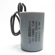 Capacitor 30uf - 250vac Para Motor De Portão Automático