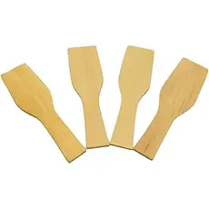 500 Pazinha de Madeira, Goldgreen, Descartável, Sorvete, Açaí, Molho 6cm