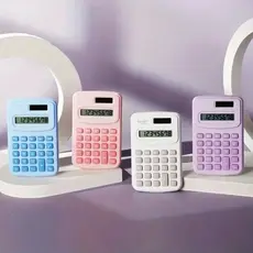 Mini Calculadora De Bolso Plástica De 8 Dígitos Portátil De Alta Qualidade - Cor Aleatoria