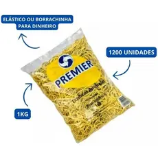 Elástico Amarelo Premier 1kg - Resistente, Versátil e Fácil de Usar 1200 Unidades
