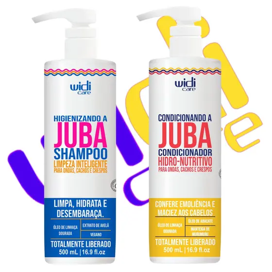 Kit Higienizando e Condicionando A Juba Widi Care 500ml