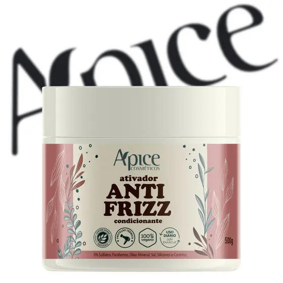 Apice Ativador Anti Frizz 500 Gr - Cabelos cacheados ondulados e crespos