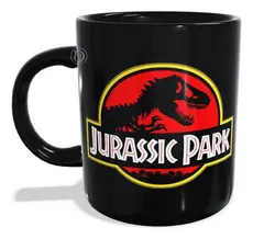 Caneca Preta Jurassic Park Filme Linda Xícara P Presentear Nova Coleção
