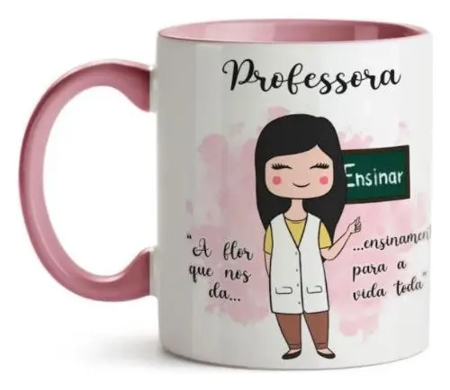 Caneca Xícara P Presentear Sua Professora Formatura Escola