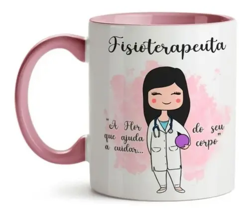 Caneca Xícara Fisioterapeuta Fisioterapia Presente Formatura