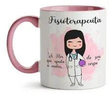 Caneca Xícara Fisioterapeuta Fisioterapia Presente Formatura