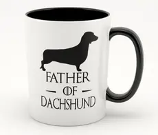 Caneca Xicara Cerâmica Father Of Dachshunds Salsicha