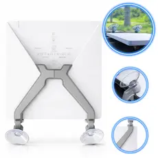 Suporte Veicular Starlink Mini Dupla Ventosa Vidro Para-brisa Carro Reforçada Premium Cinza