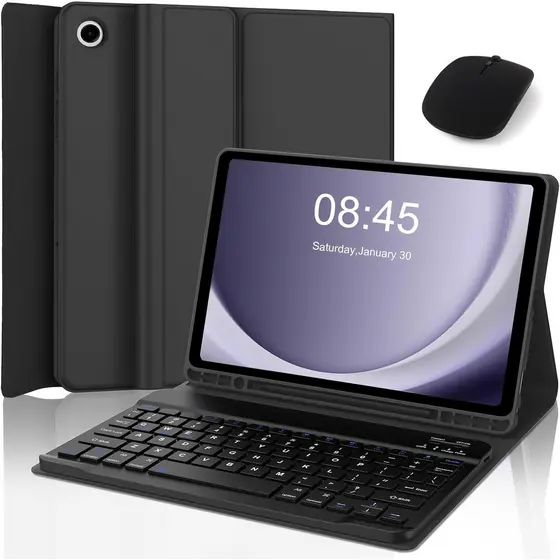 Capa De Suporte Para Samsung Tab S10FE/S10 Lite/A9+/S10FE+ Com Teclado Magnético Removível Bluetooth ABNT2 E Mouse
