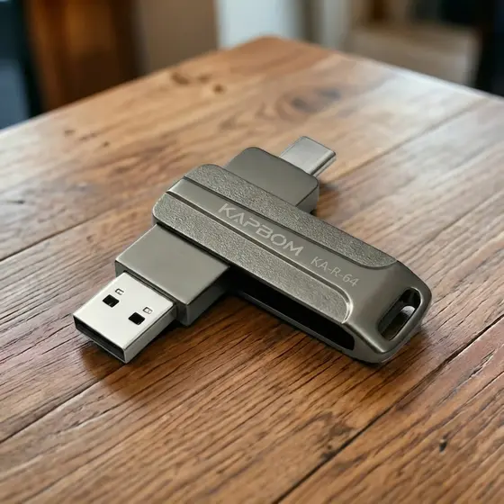 Pen Drive 2 em 1 USB 3.0 Tipo C OTG 4GB 8GB 16GB 32GB 64GB 128GB Kapbom