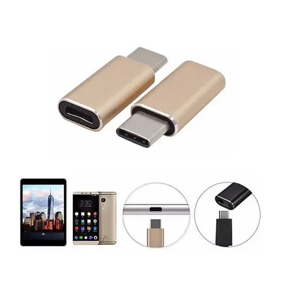 conversor Adaptador V8 Micro USB OTG 2.0 Para TIPO-C