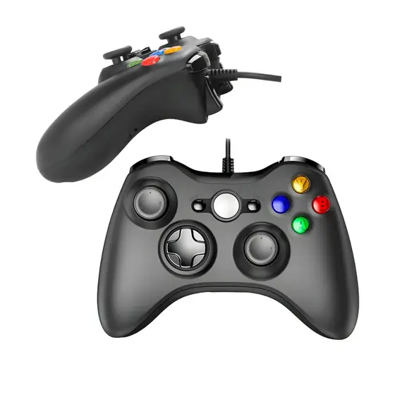 Controle Gamer Com Fio USB Para PC Notebook Vibração Dual Shock Cabo 2,1M