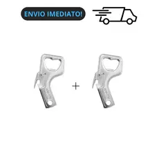 KIT 2 PÇA Abridor de Lata,Garrafa Multifuncional 8cm aço inox