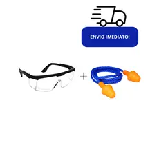 Kit EPI Óculos Protetor + Protetor Auricular