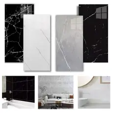 Kit 20 Placas Adesiva Mármore 3D Revestimento Autocolante Decoração Quarto Sala Banheiro Impermeável