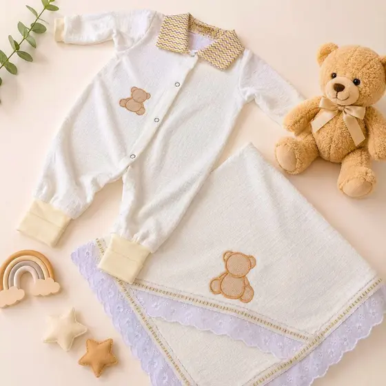 Saída Maternidade RN Bebê Menino Menina Kit Roupa Recém Nascido Diversas Cores