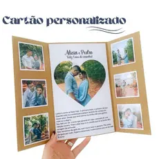 Cartão personalizado - presente criativo - presente para namorados