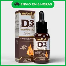 Vitamina D3 com K2 - em gotas 30ml