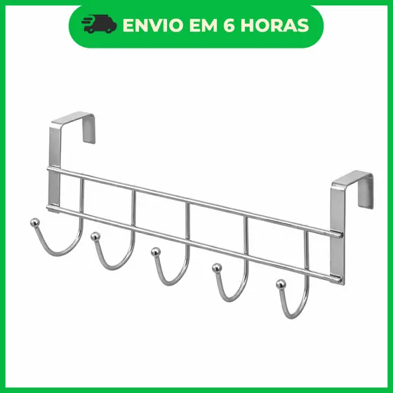 Suporte cabide com 5/6 Ganchos - Metal