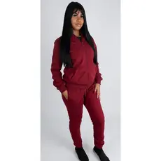 Conjunto Moletom Feminino Flanelado Capuz Zíper Qualidade Premium