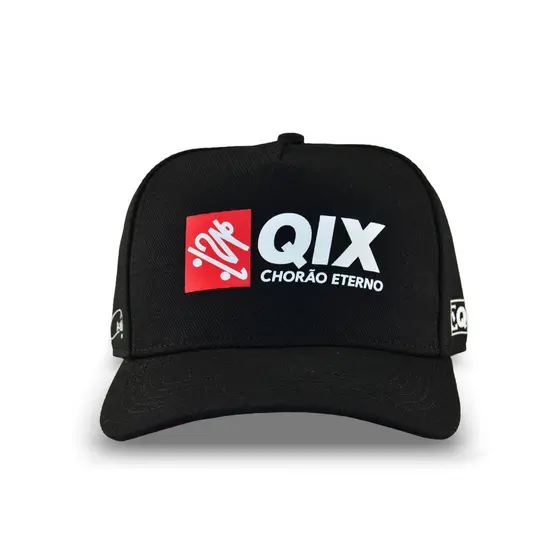 Boné QIX Chorão Eterno Snapback Preto Original Aba Curva