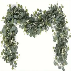 Planta Artificial de Vinha de Eucalipto Verde Pendurada para Decoração de Casamento, Jardim e Festa em Casa