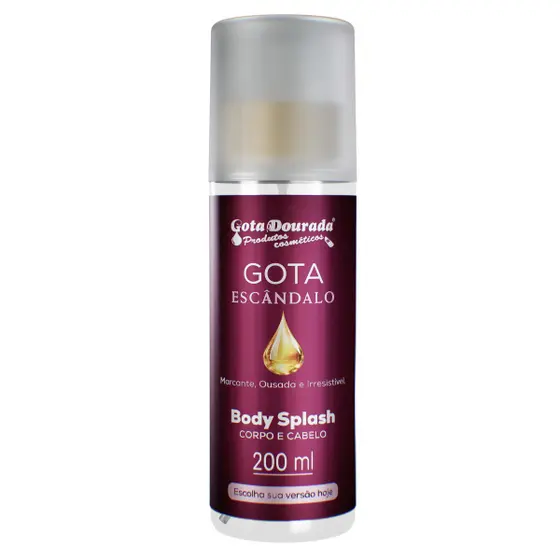Body Splash Feminino Gota Dourada 200ml - Gota Escândalo