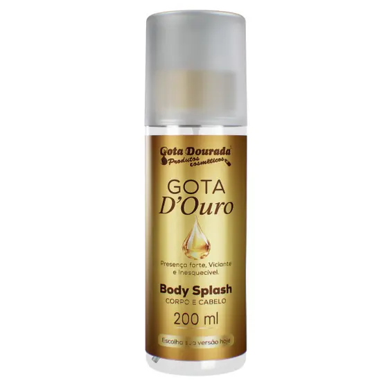 Body Splash Feminino Gota Dourada 200ml - Gota D'ouro