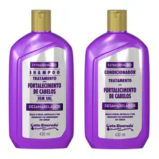 Shampoo e Condicionador Desamarelador  Gota Dourada - Embalagem Econômica de 430ml cada