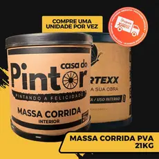 Massa Corrida Premium Pva 21kg Acabamento Nivelador Fácil Aplicação Colortexx/Imperio branca parede