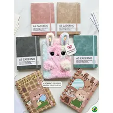 Caderno A5 Pelúcia Urso – 96 Folhas Pautadas 80gsm – Coleção Coffee Bee's