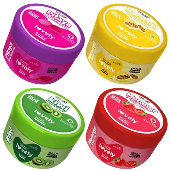 Creme Esfoliante Corporal Vegano Face Beautiful Lovely 280g