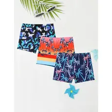 Sunga Box Juvenil Masculina Forrada Com Cordão Lisa e Estampada