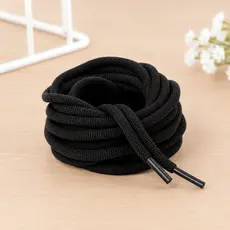 Kit Cadarço Redondo Roliço Branco ou Preto de Qualidade para Tenis 120cm - Coturno, Bota