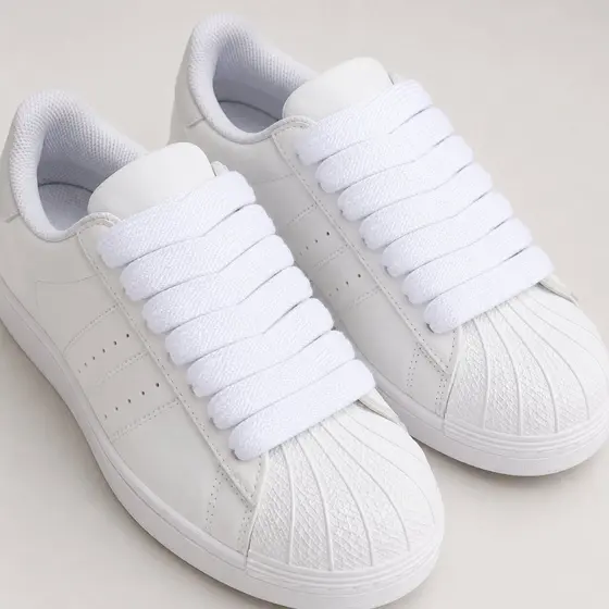PARES DE CADARÇO CHATO GROSSO LARGO BBOY POLIÉSTER PARA TENIS 1,20 CM PREMIUM ENVIO IMEDIATO