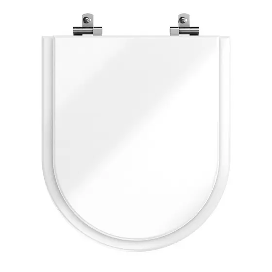 Assento de vaso carrara deca Poliéster branco
