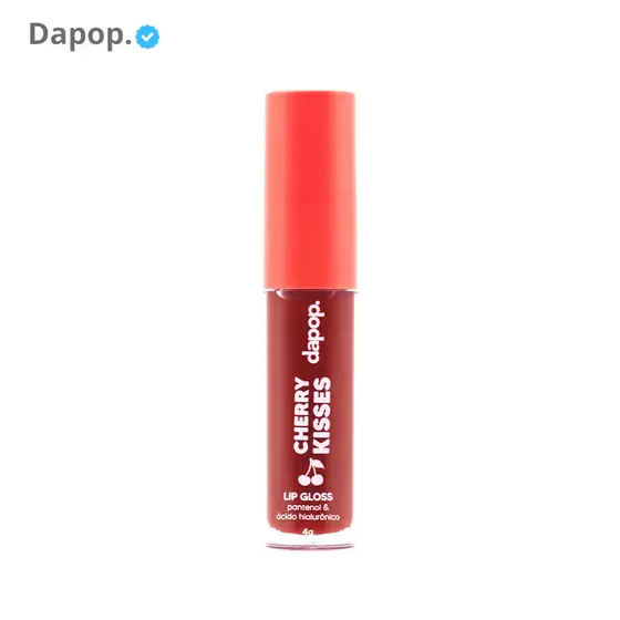 Lip Gloss Dapop Cherry Kisses Brilho Intenso Lábios Macios